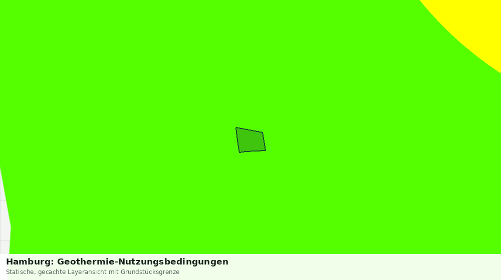 Statische Kartenansicht: Hamburg: Geothermie-Nutzungsbedingungen