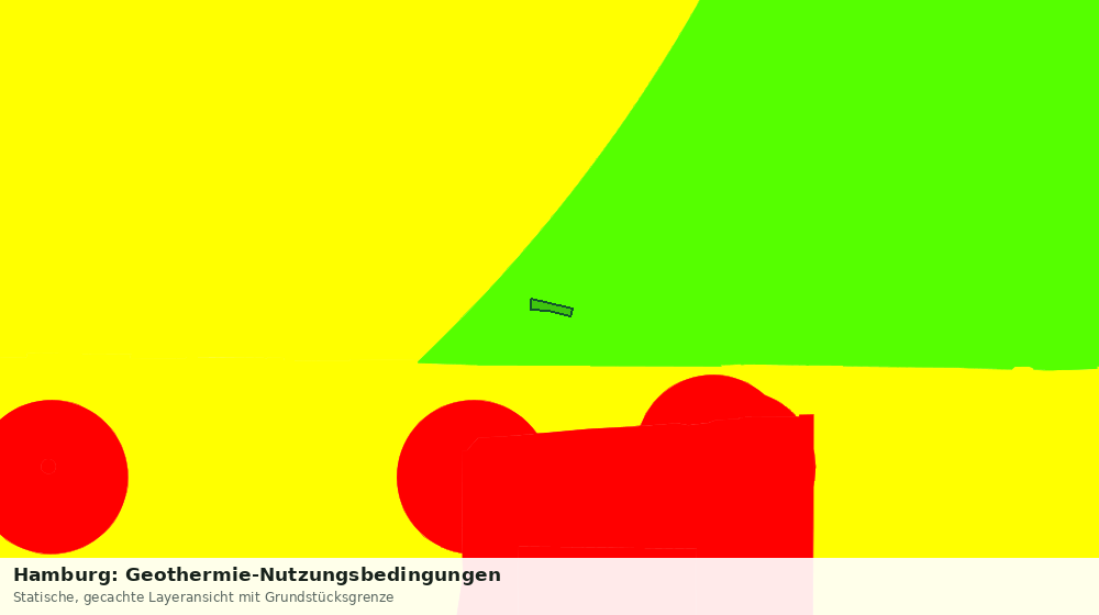 Statische Kartenansicht: Hamburg: Geothermie-Nutzungsbedingungen
