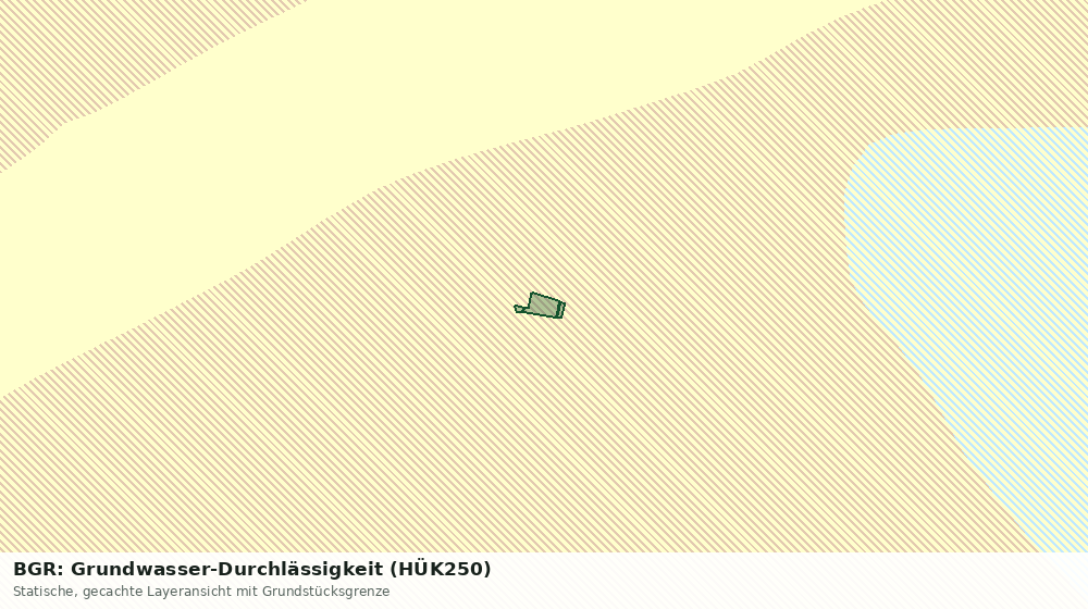 Statische Kartenansicht: BGR: Grundwasser-Durchlässigkeit (HÜK250)