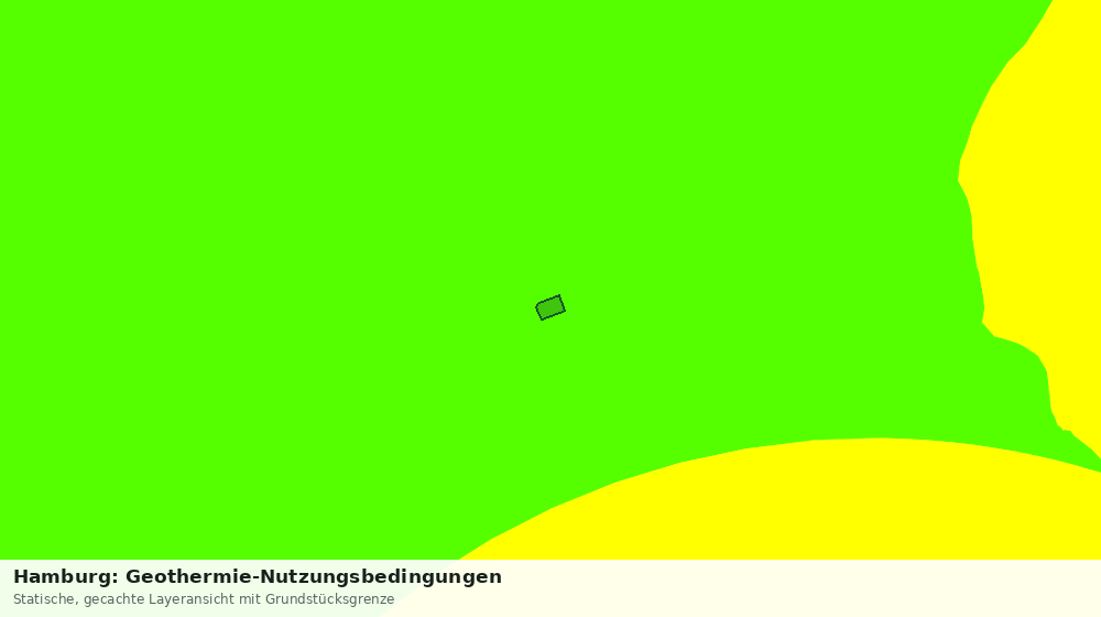 Statische Kartenansicht: Hamburg: Geothermie-Nutzungsbedingungen