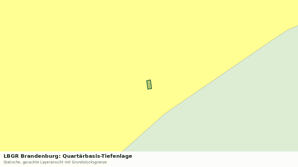 Statische Kartenansicht: LBGR Brandenburg: Quartärbasis-Tiefenlage