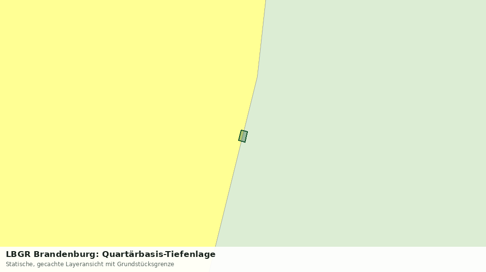 Statische Kartenansicht: LBGR Brandenburg: Quartärbasis-Tiefenlage