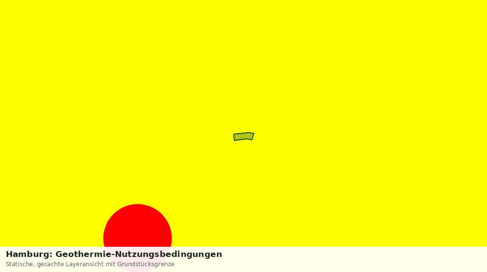 Statische Kartenansicht: Hamburg: Geothermie-Nutzungsbedingungen