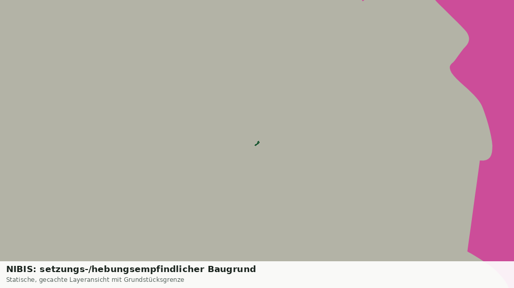 Statische Kartenansicht: NIBIS: setzungs-/hebungsempfindlicher Baugrund