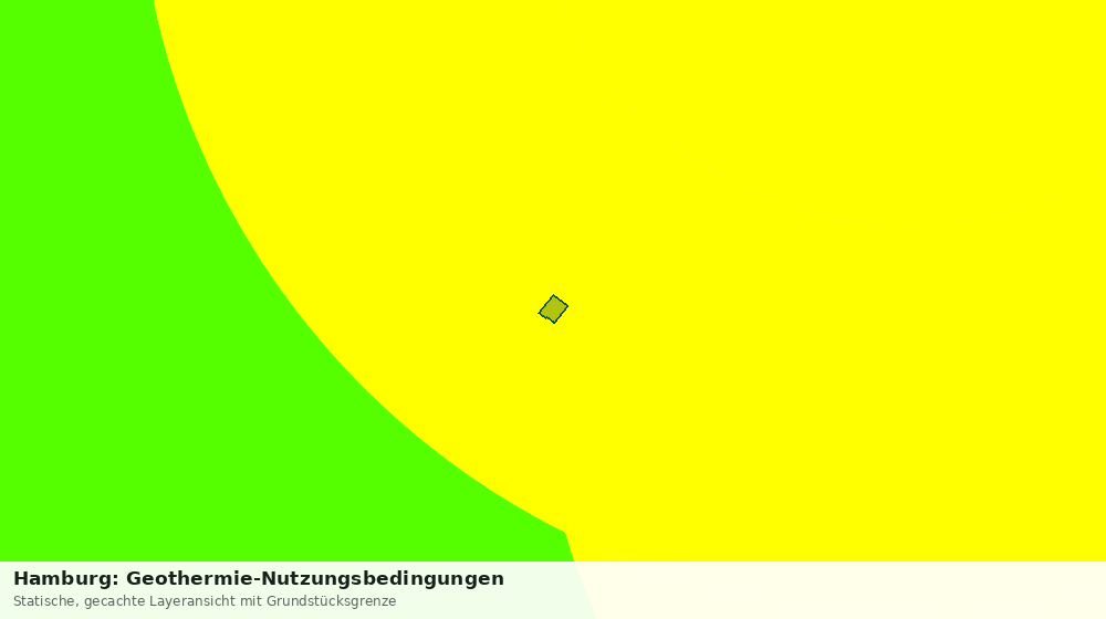Statische Kartenansicht: Hamburg: Geothermie-Nutzungsbedingungen