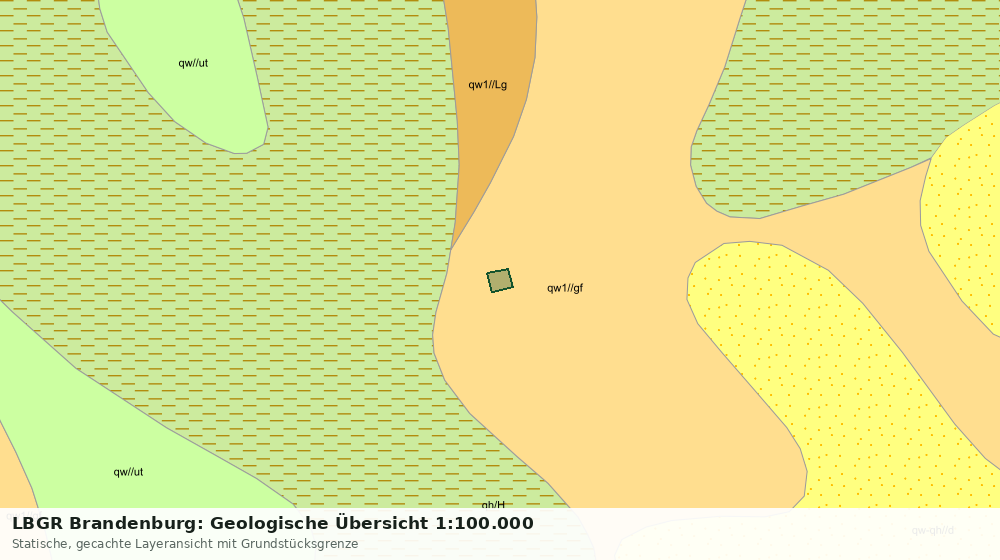 Statische Kartenansicht: LBGR Brandenburg: Geologische Übersicht 1:100.000
