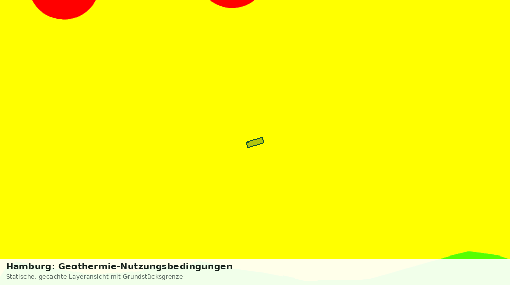 Statische Kartenansicht: Hamburg: Geothermie-Nutzungsbedingungen