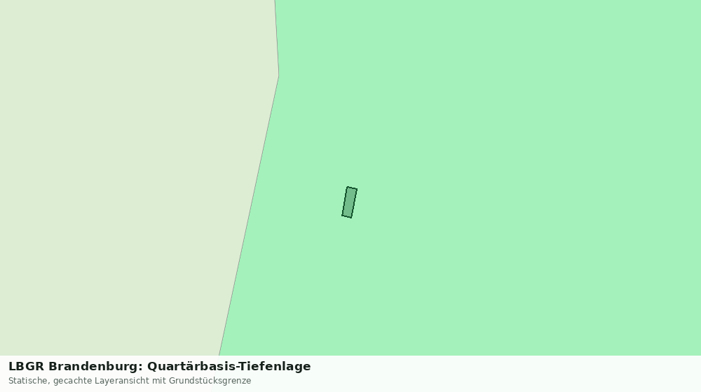 Statische Kartenansicht: LBGR Brandenburg: Quartärbasis-Tiefenlage