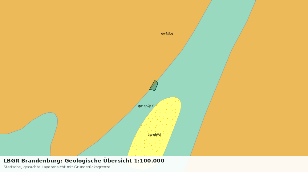 Statische Kartenansicht: LBGR Brandenburg: Geologische Übersicht 1:100.000
