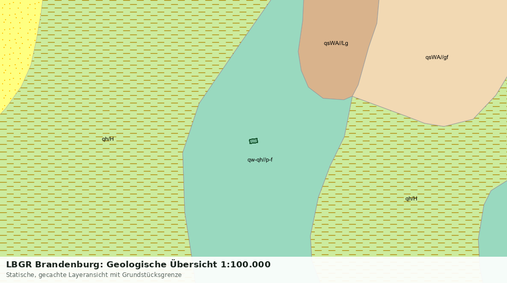 Statische Kartenansicht: LBGR Brandenburg: Geologische Übersicht 1:100.000