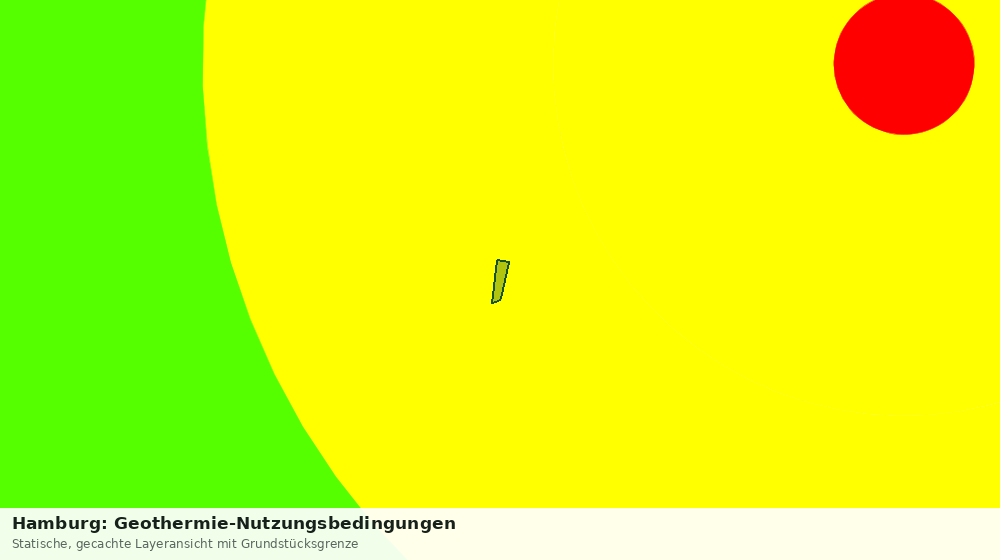 Statische Kartenansicht: Hamburg: Geothermie-Nutzungsbedingungen