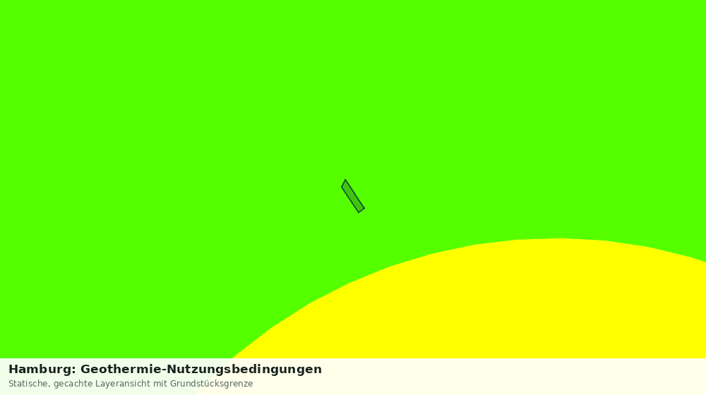 Statische Kartenansicht: Hamburg: Geothermie-Nutzungsbedingungen