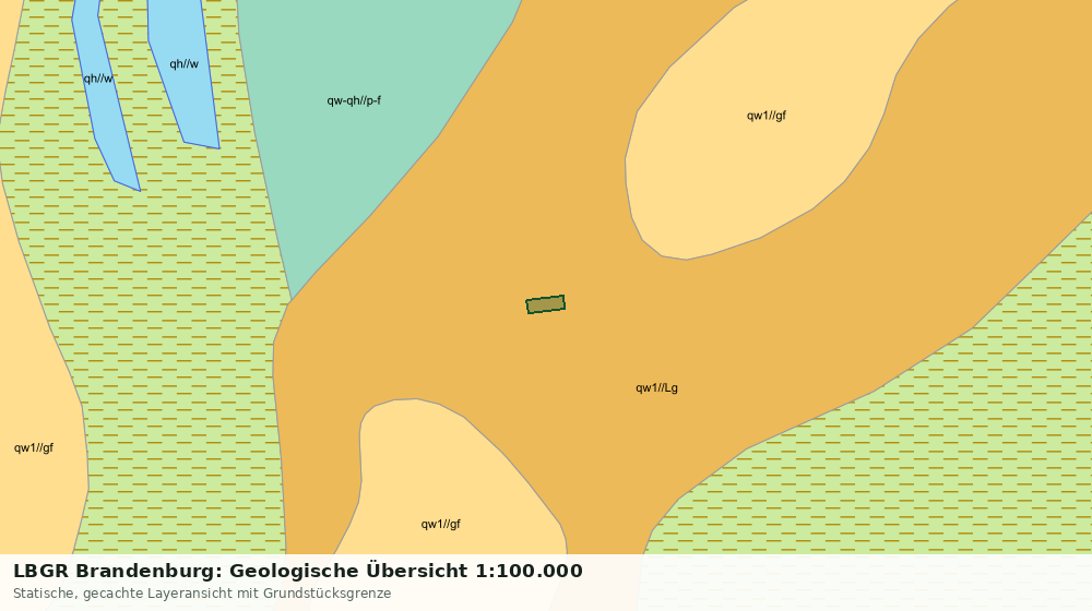 Statische Kartenansicht: LBGR Brandenburg: Geologische Übersicht 1:100.000