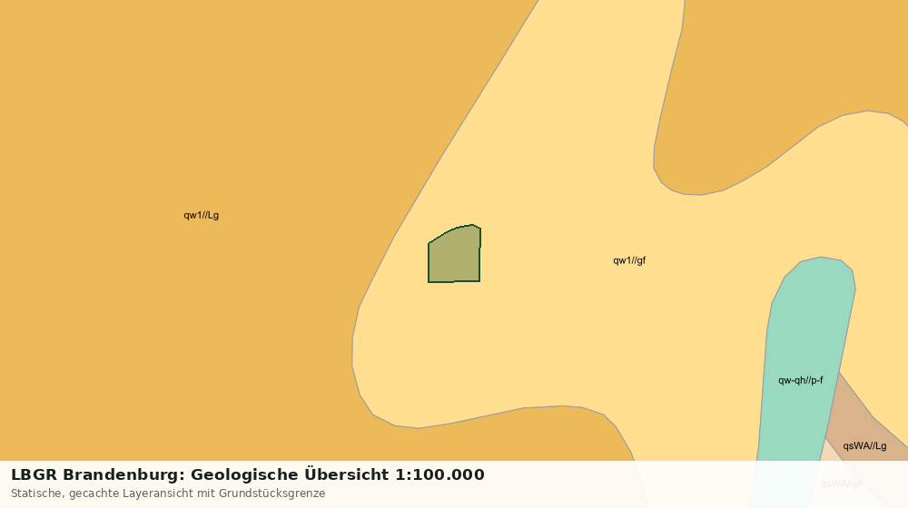 Statische Kartenansicht: LBGR Brandenburg: Geologische Übersicht 1:100.000