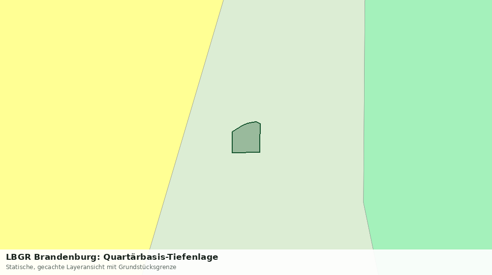 Statische Kartenansicht: LBGR Brandenburg: Quartärbasis-Tiefenlage