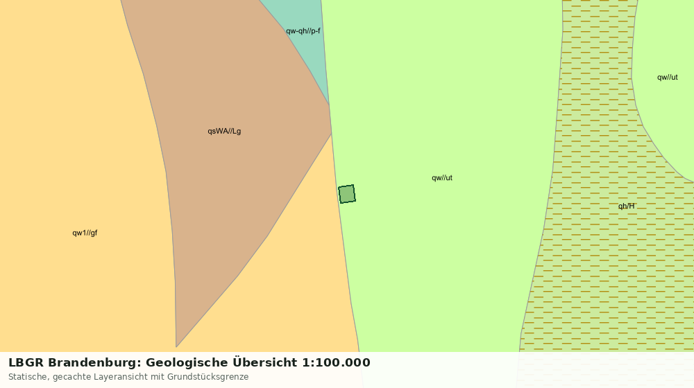 Statische Kartenansicht: LBGR Brandenburg: Geologische Übersicht 1:100.000