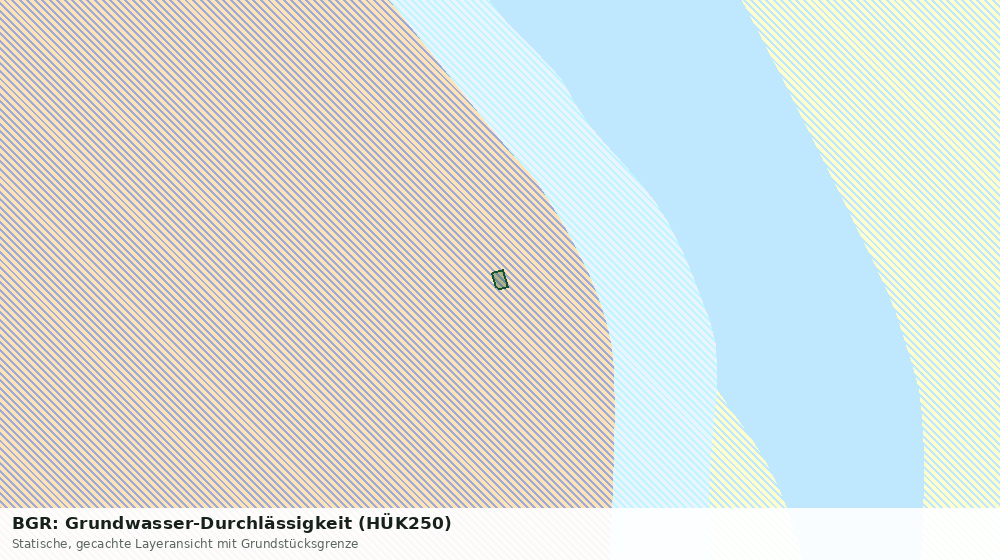 Statische Kartenansicht: BGR: Grundwasser-Durchlässigkeit (HÜK250)