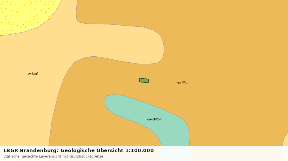 Statische Kartenansicht: LBGR Brandenburg: Geologische Übersicht 1:100.000