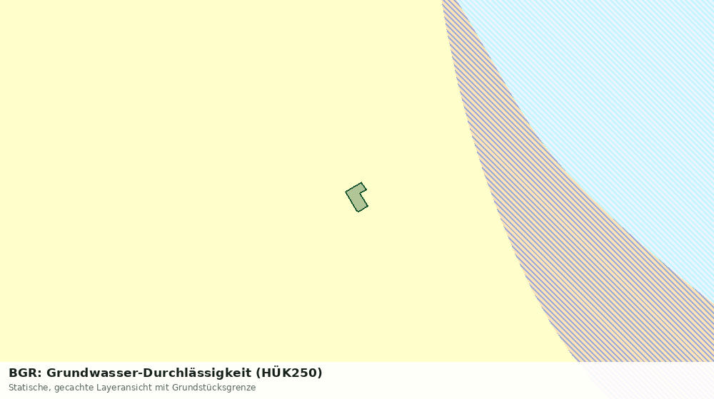 Statische Kartenansicht: BGR: Grundwasser-Durchlässigkeit (HÜK250)