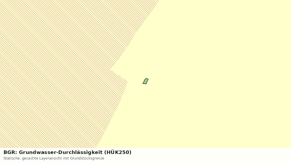 Statische Kartenansicht: BGR: Grundwasser-Durchlässigkeit (HÜK250)