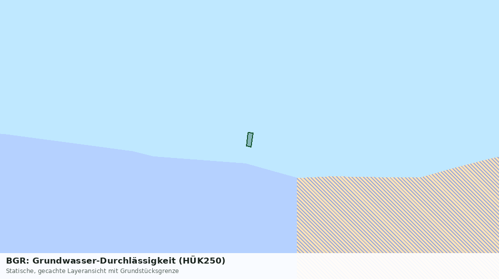 Statische Kartenansicht: BGR: Grundwasser-Durchlässigkeit (HÜK250)