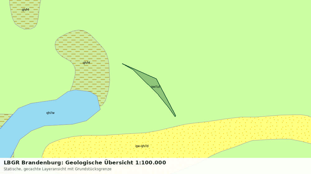 Statische Kartenansicht: LBGR Brandenburg: Geologische Übersicht 1:100.000