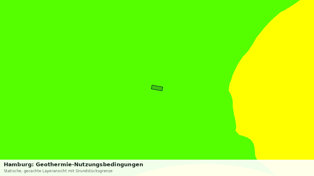 Statische Kartenansicht: Hamburg: Geothermie-Nutzungsbedingungen