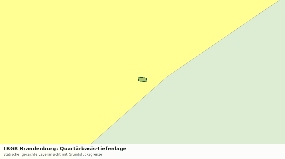 Statische Kartenansicht: LBGR Brandenburg: Quartärbasis-Tiefenlage