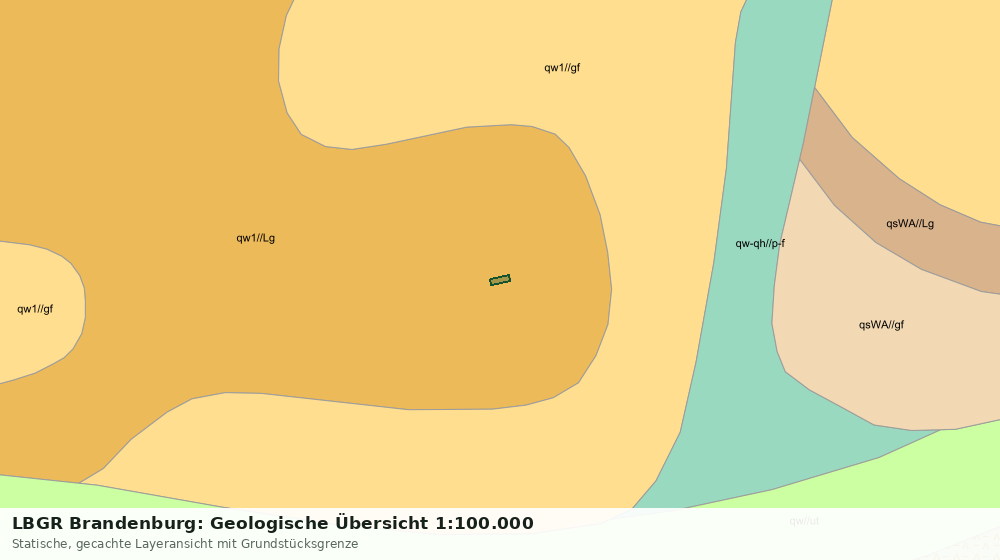 Statische Kartenansicht: LBGR Brandenburg: Geologische Übersicht 1:100.000