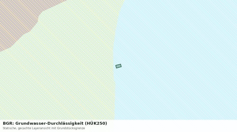 Statische Kartenansicht: BGR: Grundwasser-Durchlässigkeit (HÜK250)
