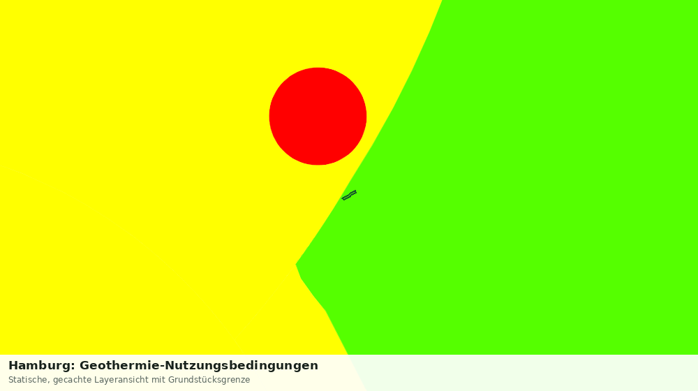 Statische Kartenansicht: Hamburg: Geothermie-Nutzungsbedingungen