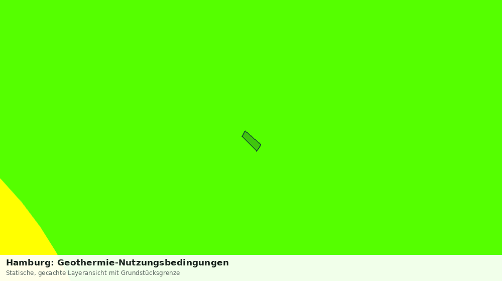 Statische Kartenansicht: Hamburg: Geothermie-Nutzungsbedingungen