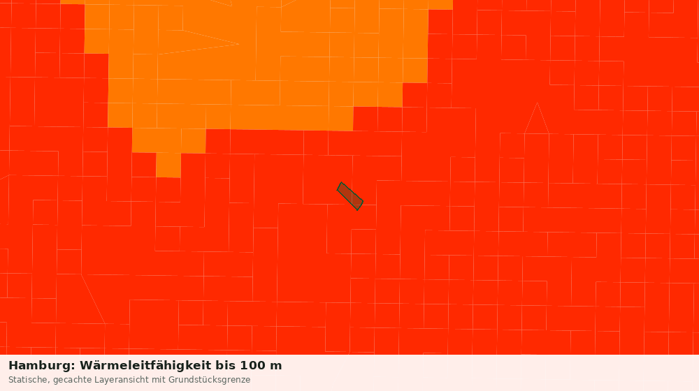 Statische Kartenansicht: Hamburg: Wärmeleitfähigkeit bis 100 m