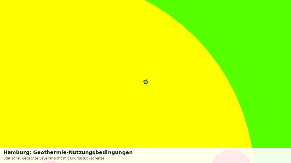 Statische Kartenansicht: Hamburg: Geothermie-Nutzungsbedingungen