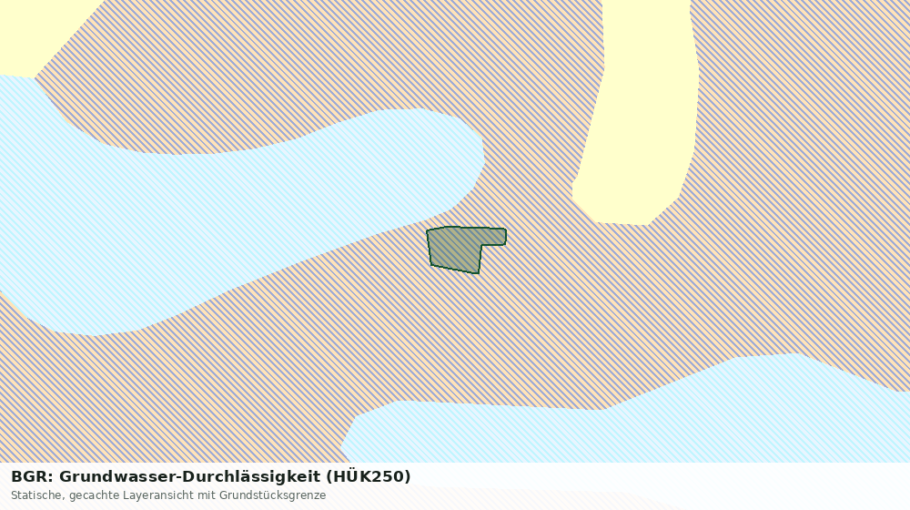 Statische Kartenansicht: BGR: Grundwasser-Durchlässigkeit (HÜK250)