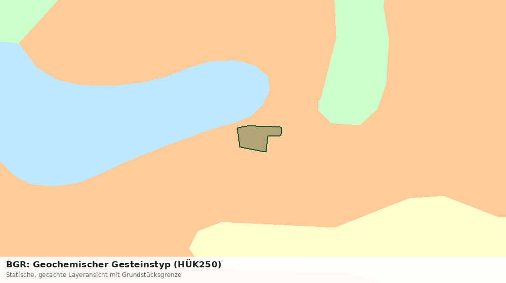Statische Kartenansicht: BGR: Geochemischer Gesteinstyp (HÜK250)