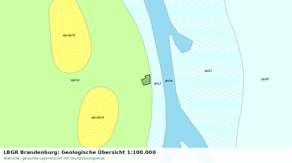 Statische Kartenansicht: LBGR Brandenburg: Geologische Übersicht 1:100.000