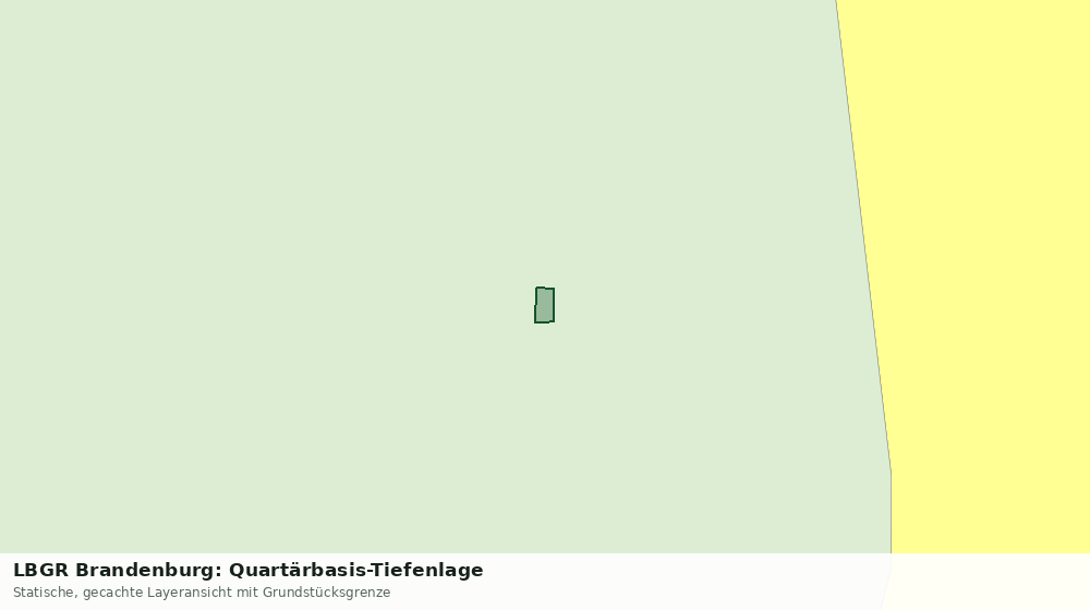Statische Kartenansicht: LBGR Brandenburg: Quartärbasis-Tiefenlage