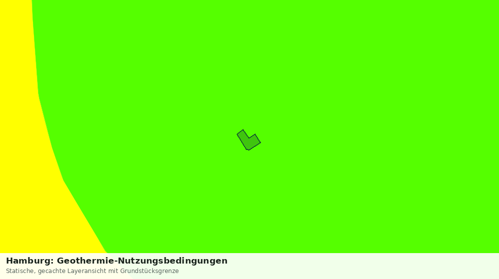 Statische Kartenansicht: Hamburg: Geothermie-Nutzungsbedingungen