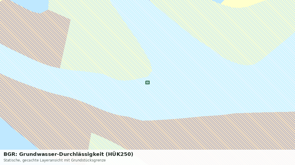 Statische Kartenansicht: BGR: Grundwasser-Durchlässigkeit (HÜK250)