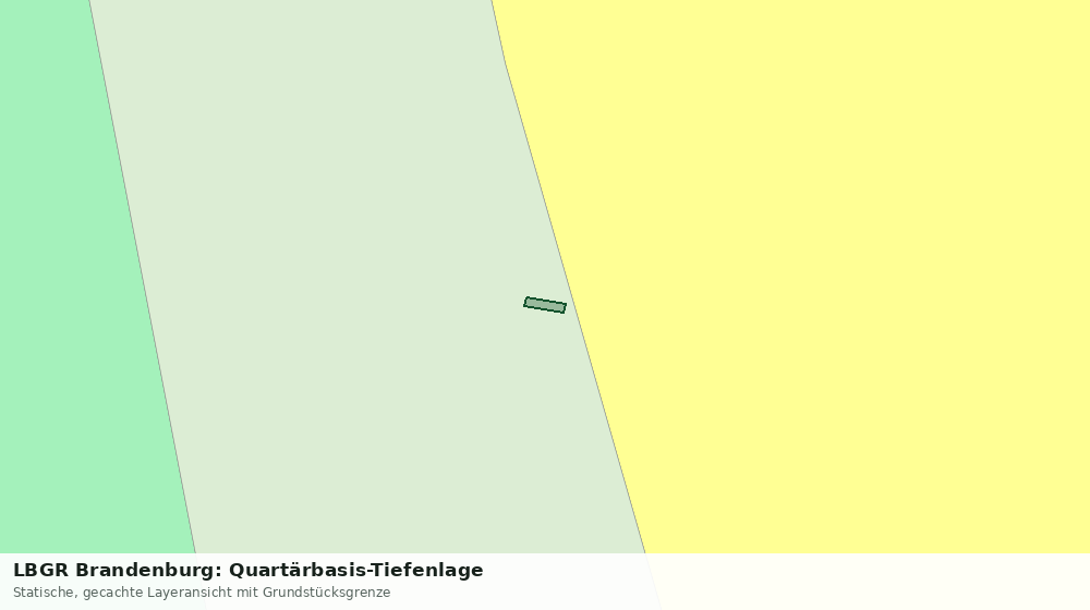 Statische Kartenansicht: LBGR Brandenburg: Quartärbasis-Tiefenlage