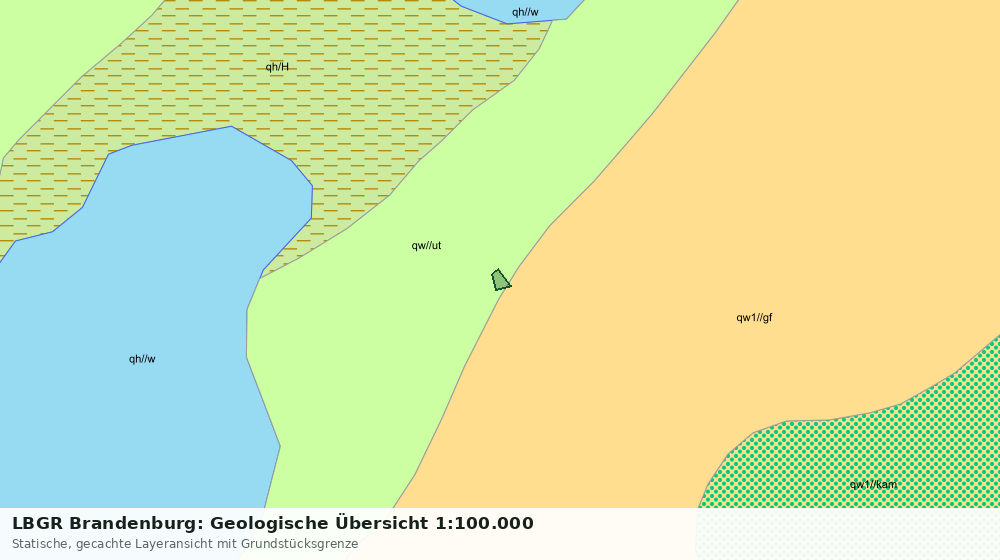 Statische Kartenansicht: LBGR Brandenburg: Geologische Übersicht 1:100.000