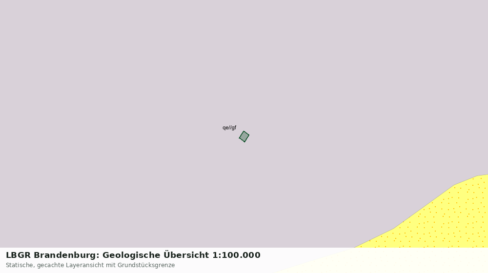 Statische Kartenansicht: LBGR Brandenburg: Geologische Übersicht 1:100.000