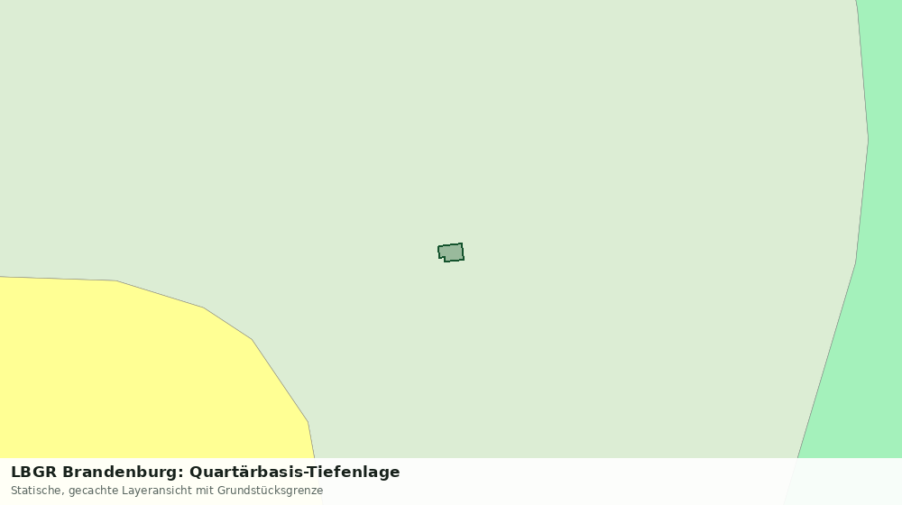 Statische Kartenansicht: LBGR Brandenburg: Quartärbasis-Tiefenlage