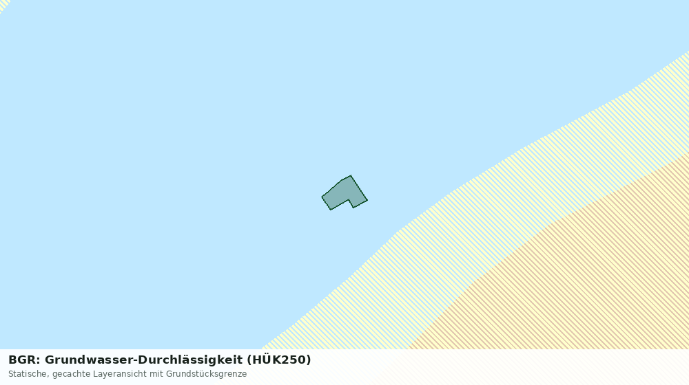 Statische Kartenansicht: BGR: Grundwasser-Durchlässigkeit (HÜK250)