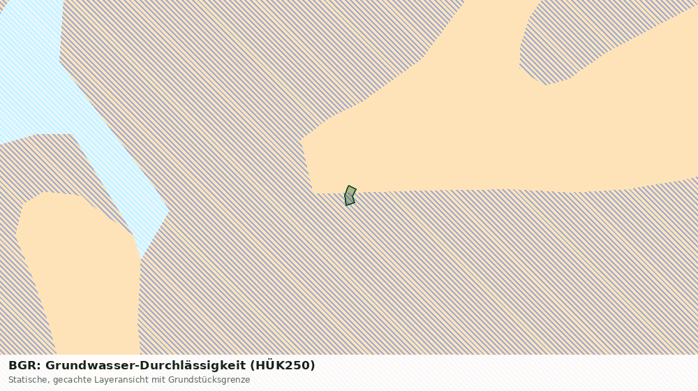 Statische Kartenansicht: BGR: Grundwasser-Durchlässigkeit (HÜK250)