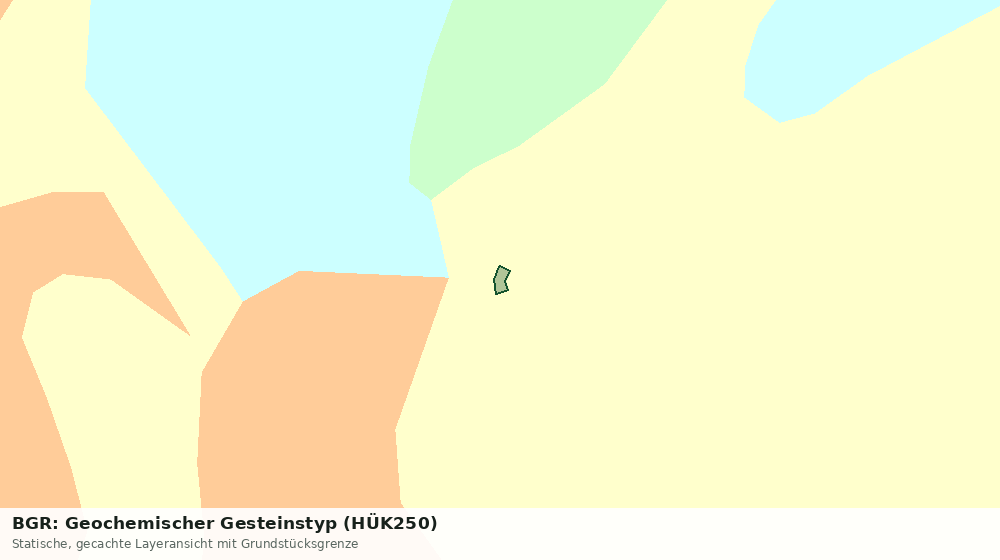 Statische Kartenansicht: BGR: Geochemischer Gesteinstyp (HÜK250)