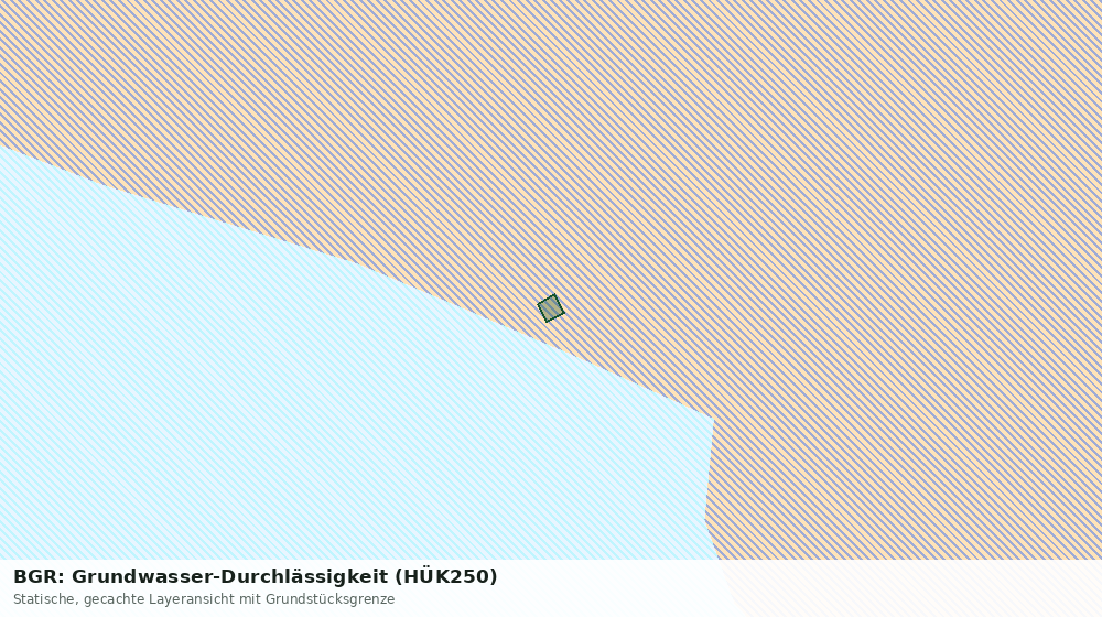 Statische Kartenansicht: BGR: Grundwasser-Durchlässigkeit (HÜK250)