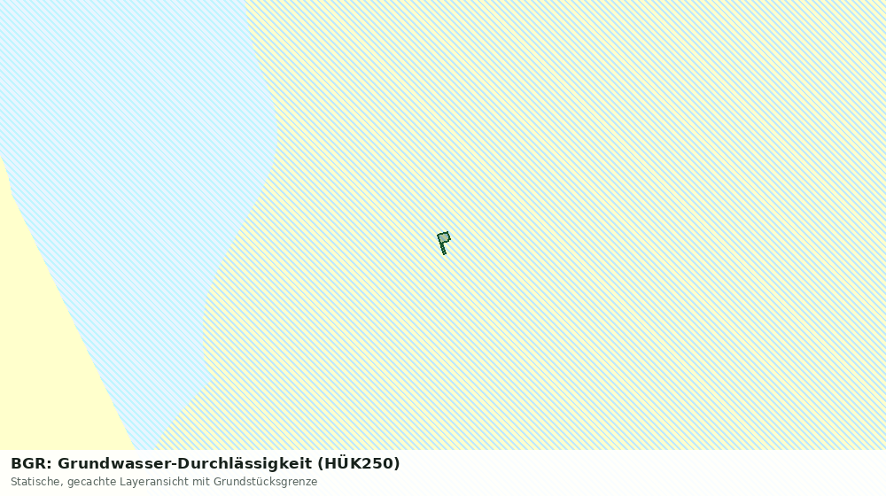 Statische Kartenansicht: BGR: Grundwasser-Durchlässigkeit (HÜK250)
