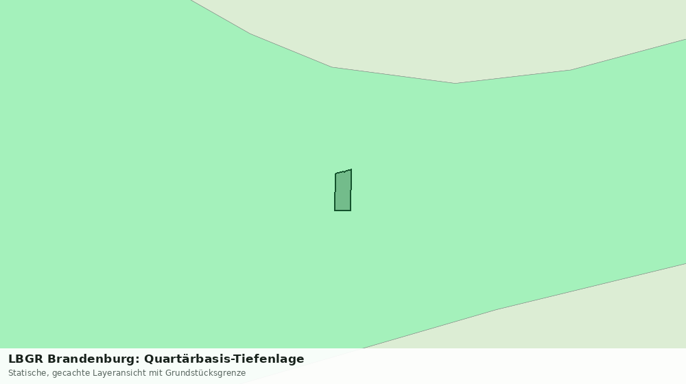 Statische Kartenansicht: LBGR Brandenburg: Quartärbasis-Tiefenlage
